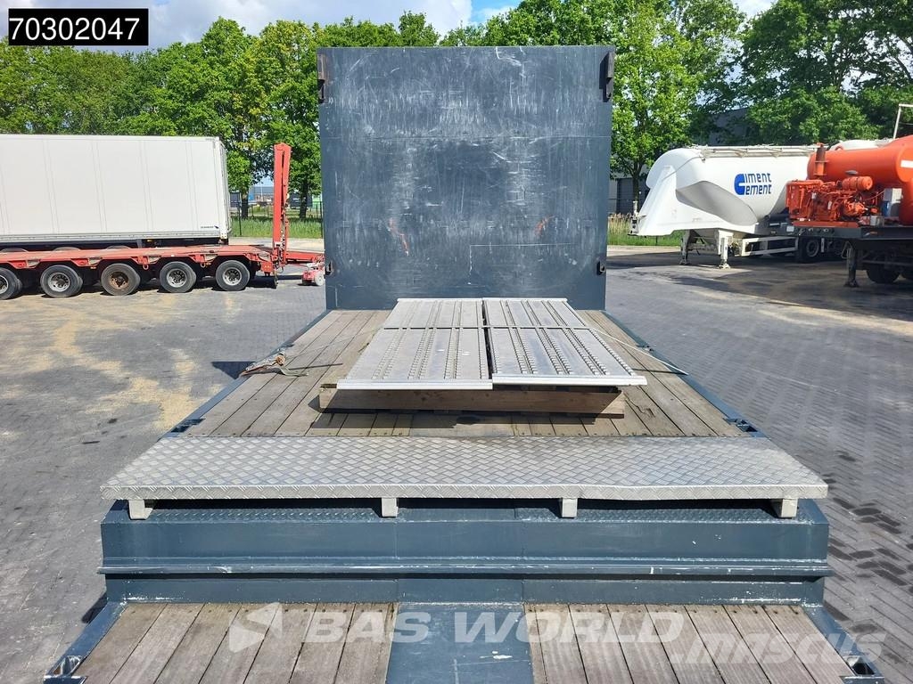 Lintrailers S3A 3 axles TUV 01/27 Extendable 650cm Lift + Stee نصف مقطورة مسطحة منخفضة