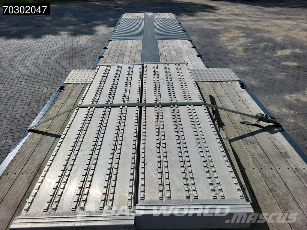 Lintrailers S3A 3 axles TUV 01/27 Extendable 650cm Lift + Stee نصف مقطورة مسطحة منخفضة