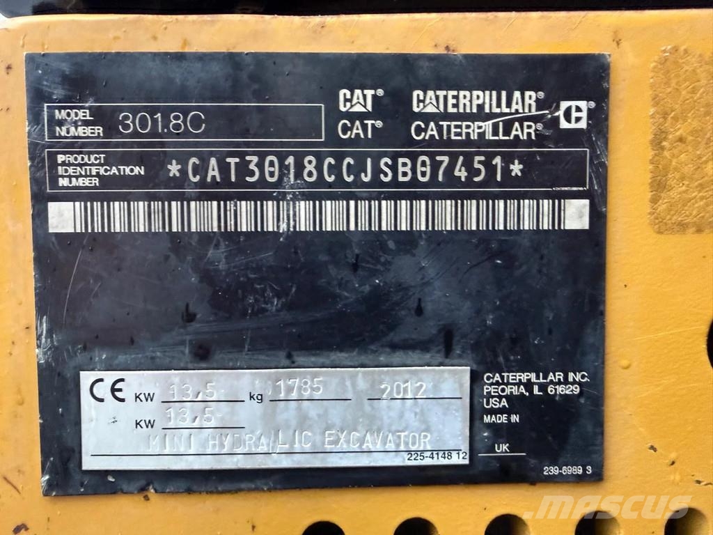 CAT 301.8C Miniescavatori
