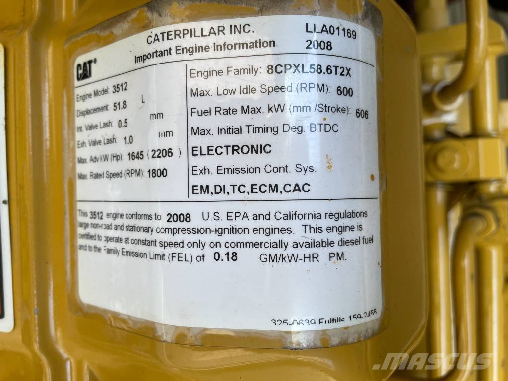 CAT Land Electric-Drive Drilling - 995 ekW - DPX-12677 Diesel Generators