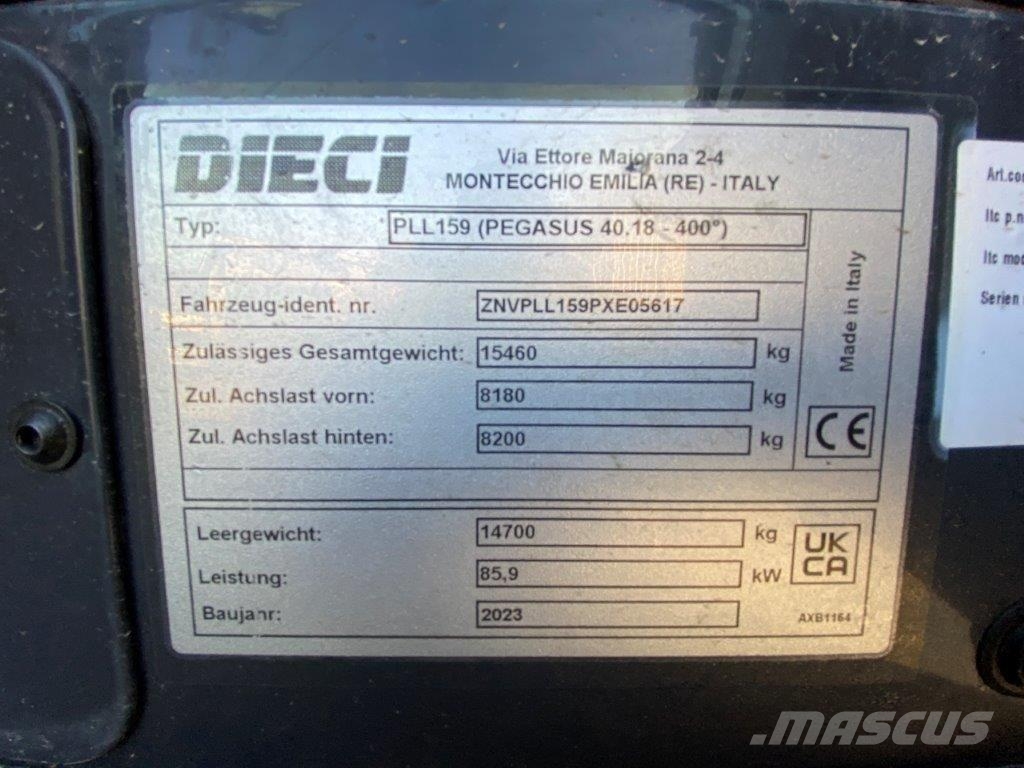 Dieci Pegasus 40.18 400 Roto FUNK, WINDE, KORB, GABEL مناولات متداخلة