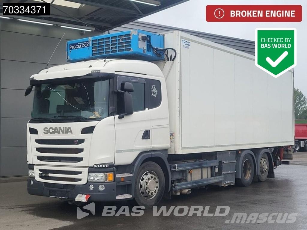Scania G410 6X2 BROKEN ENGINE! NOT DRIVEABLE Frigoblock F Kylmä-/Lämpökori kuorma-autot