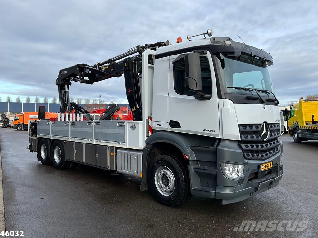 Mercedes-Benz Arocs 2636 6x4 Euro 6 Hiab Banden Manipulator Mont Univerzálne terénne žeriavy