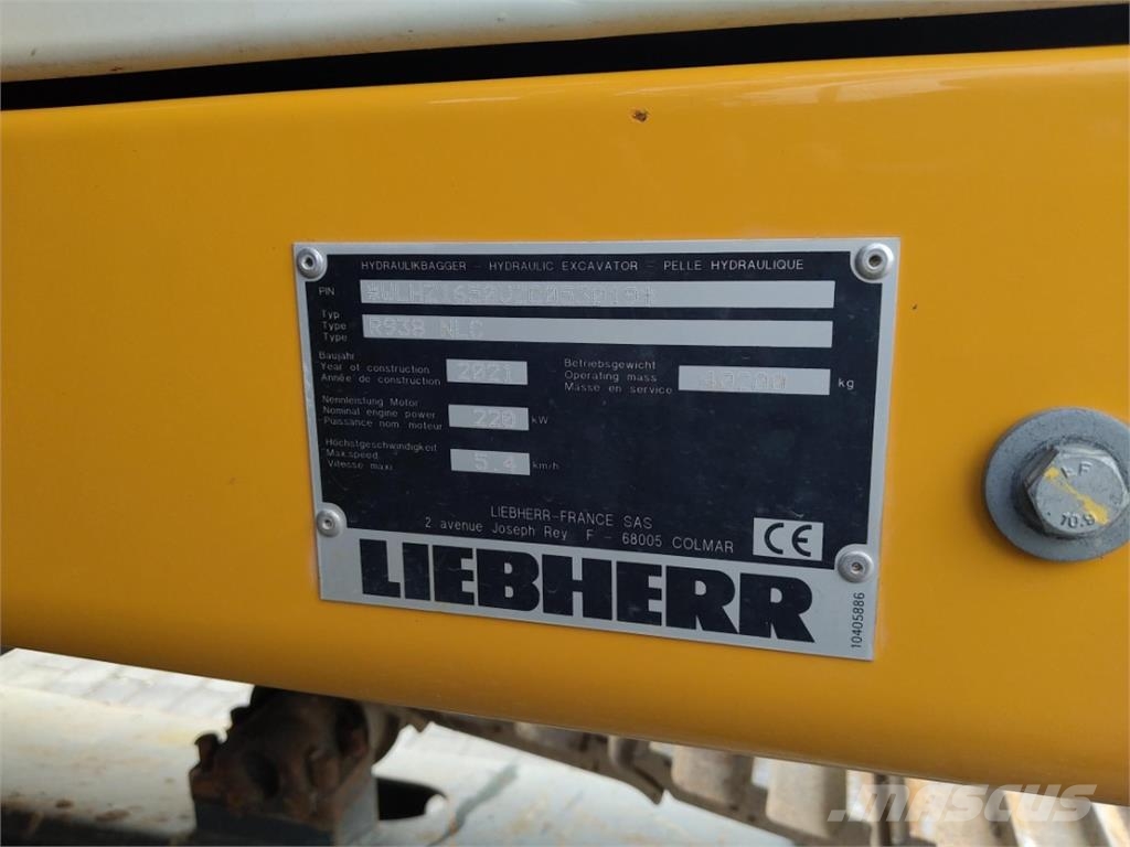 Liebherr R938 G8.0-D Roomikekskavaatorid