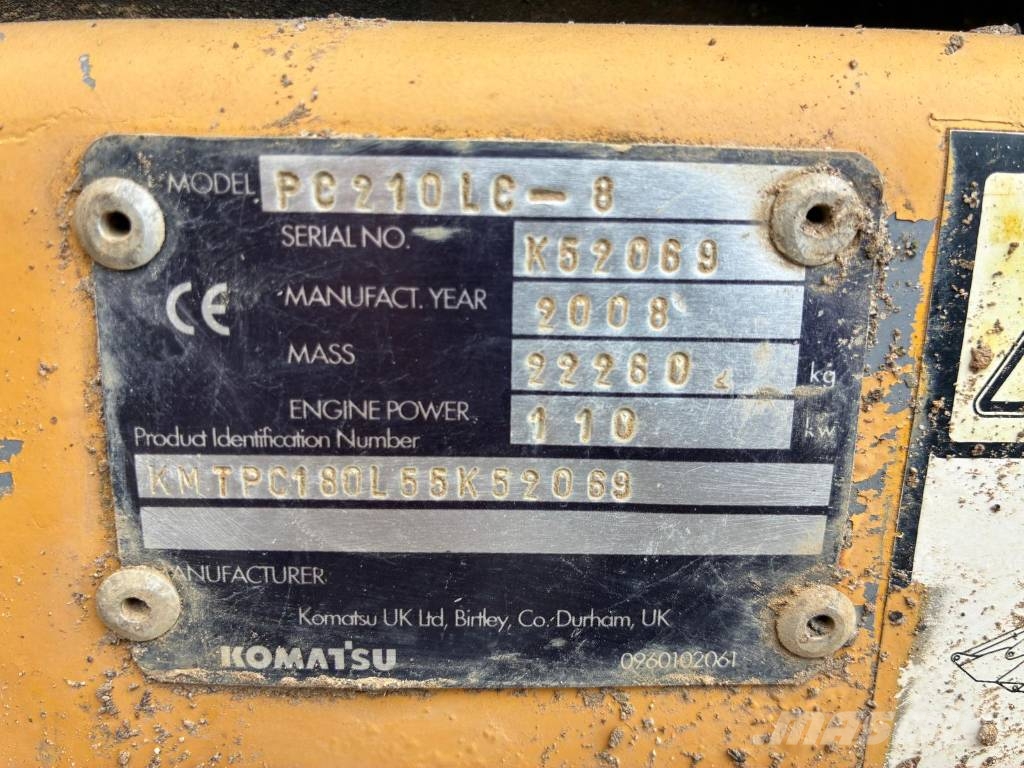 Komatsu PC 210 LC-8 حفارات زحافة