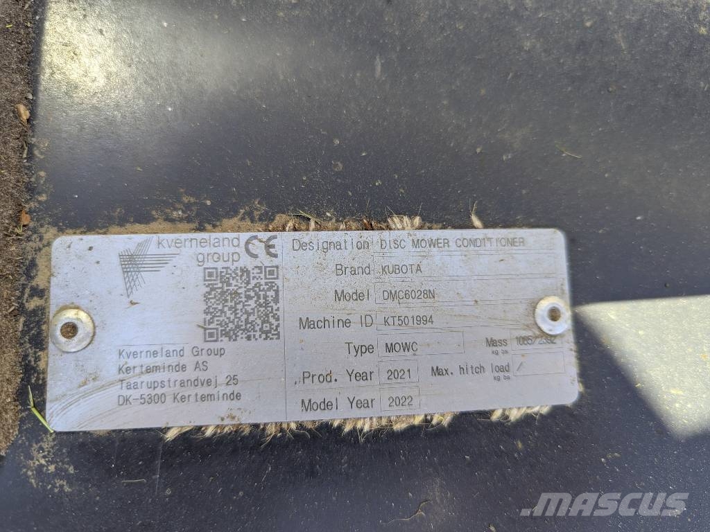 Kubota DMC 6028 N Faucheuse-conditionneuse