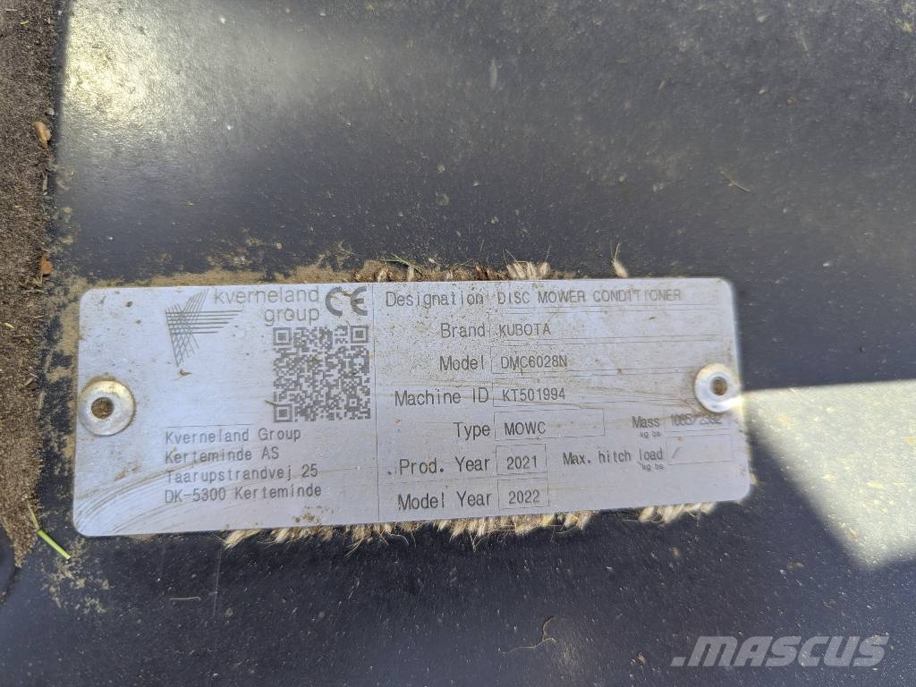 Kubota DMC 6028 N Faucheuse-conditionneuse