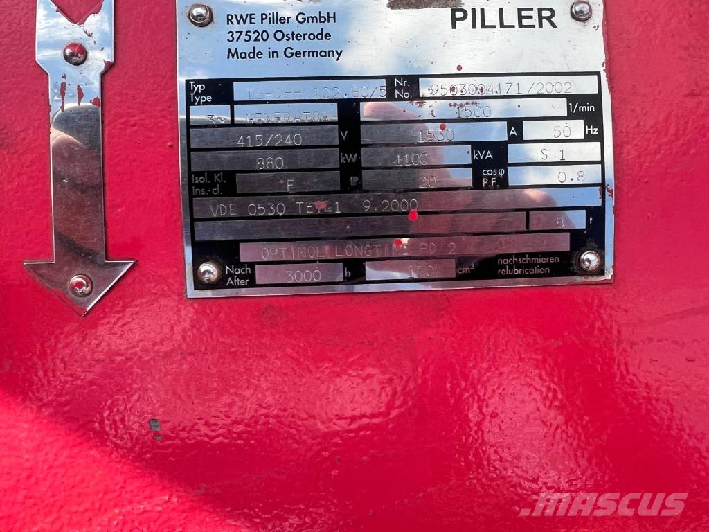  Piller 1100 KVA Gensets Diesel Generatorer