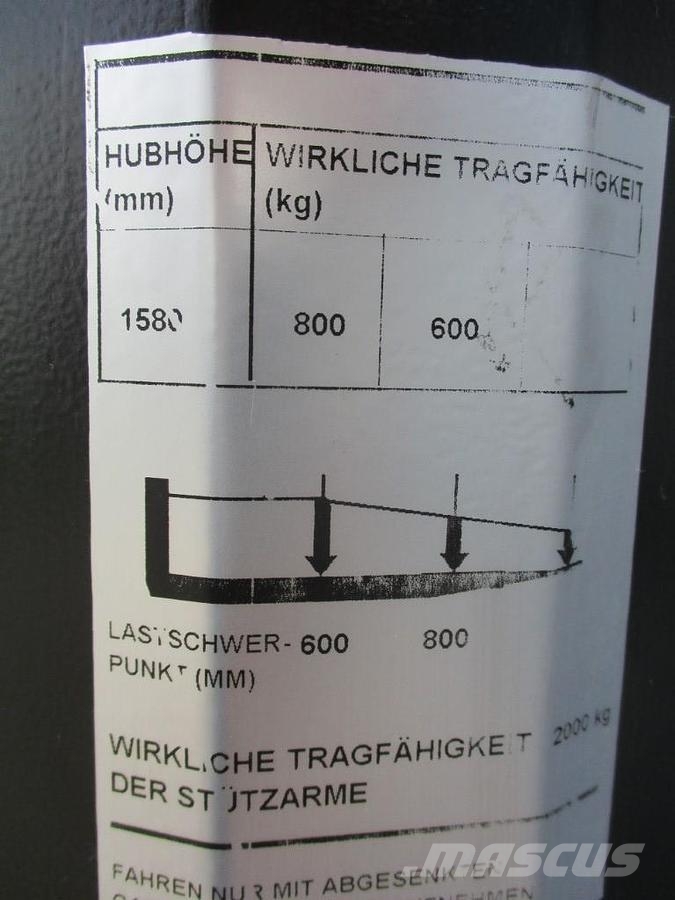 BT SWE 080L Wózki widłowe unoszące