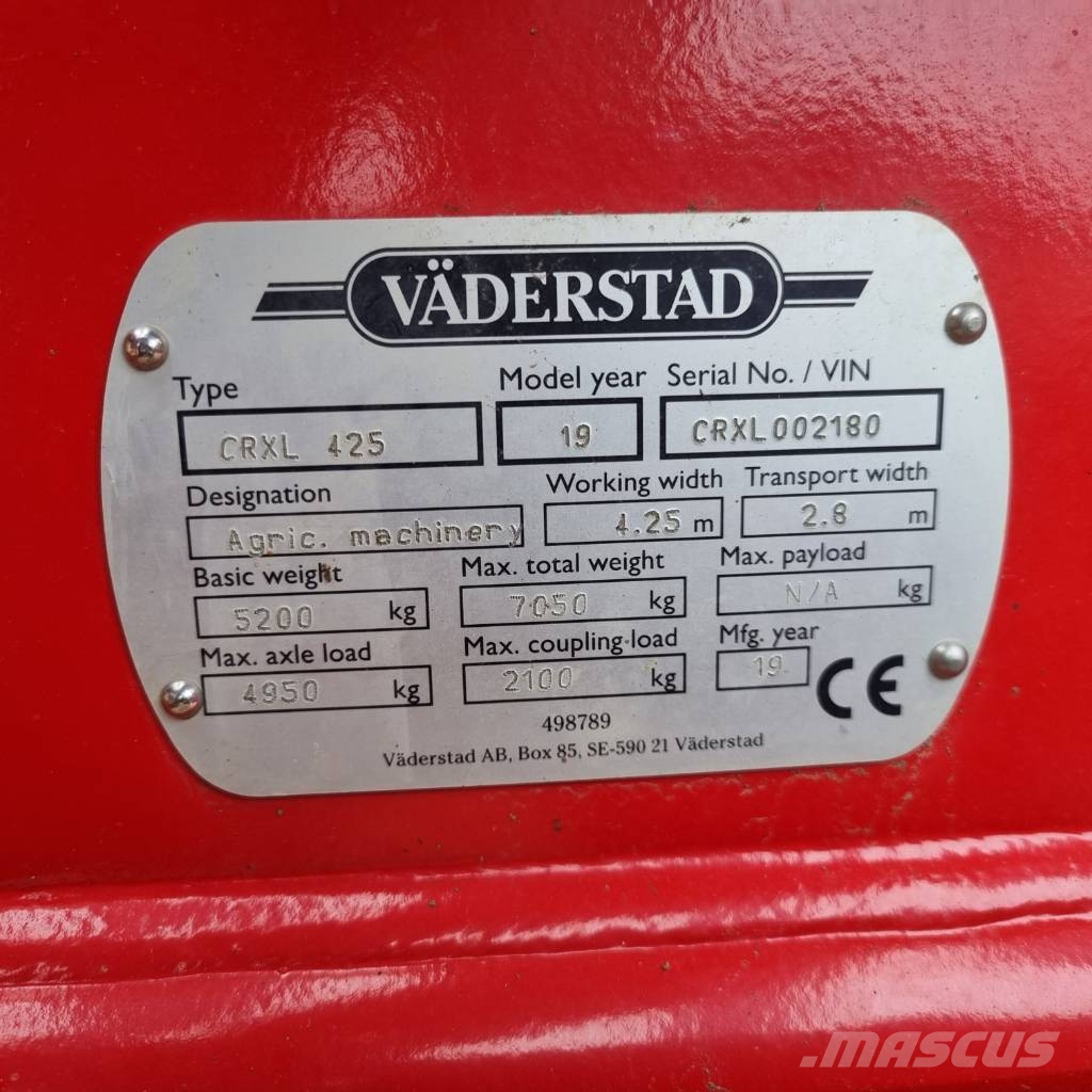 Väderstad Carrier 425 XL med dubbel SoilRunner Disku lobītāji/ecēšas