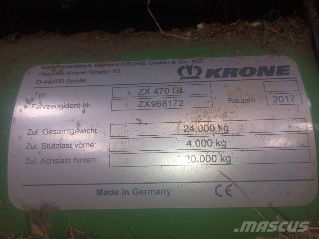 Krone ZX 470 GL Samoutovarne prikolice