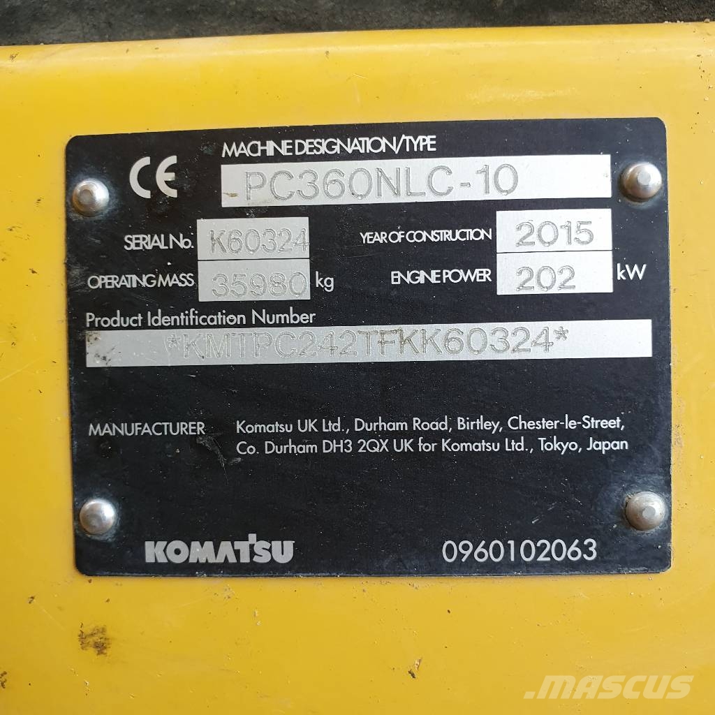 Komatsu PC 360 LC-10 Crawler excavators