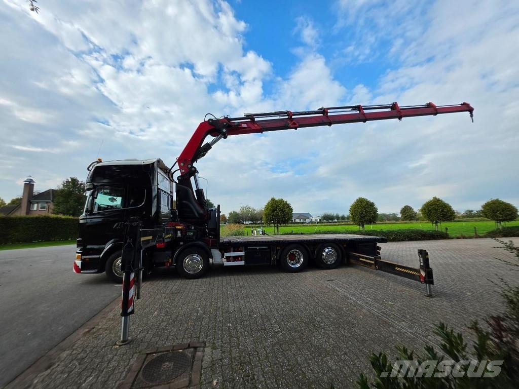 Scania R490 8x2 EURO6!! HIAB 85TM! REMOTE CONTROL!! TOP!! Maastikutõstukid