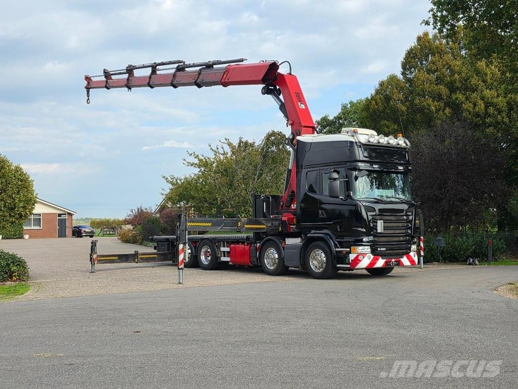 Scania R490 8x2 EURO6!! HIAB 85TM! REMOTE CONTROL!! TOP!! Maastikutõstukid