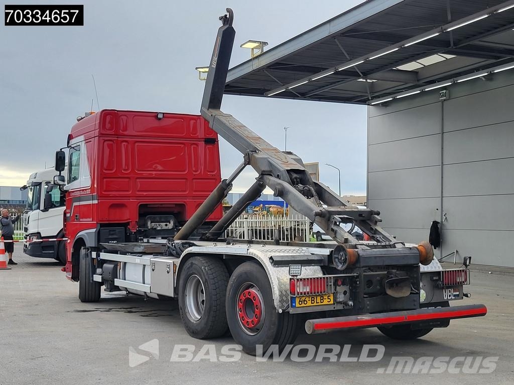 DAF XF 480 XF 6X2 NL-truck APK VSL S26-6200 containers Sunkvežimiai su keliamuoju kabliu