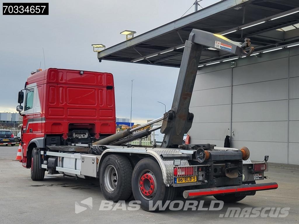 DAF XF 480 XF 6X2 NL-truck APK VSL S26-6200 containers Sunkvežimiai su keliamuoju kabliu
