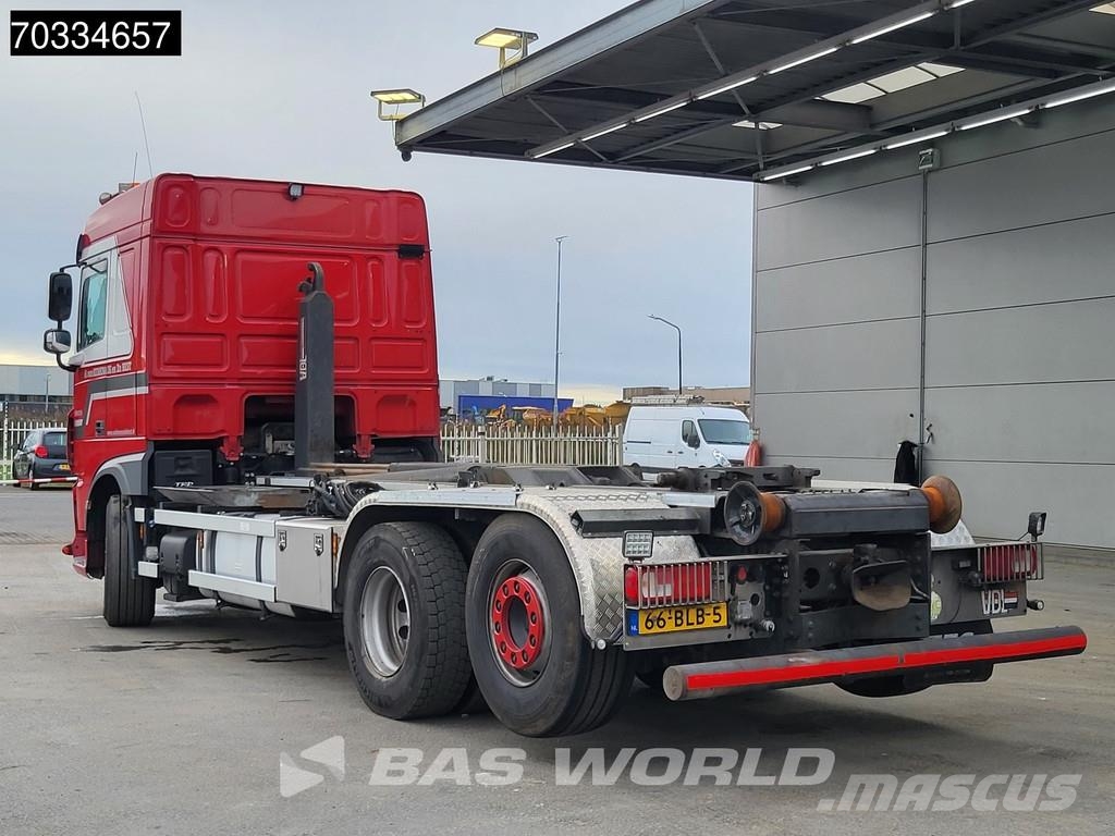 DAF XF 480 XF 6X2 NL-truck APK VSL S26-6200 containers Sunkvežimiai su keliamuoju kabliu