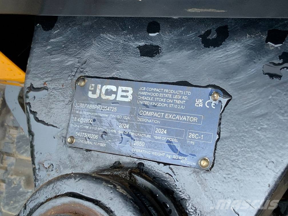 JCB 26 C-1 Miniescavadeiras < 7t (Mini escavadeiras)