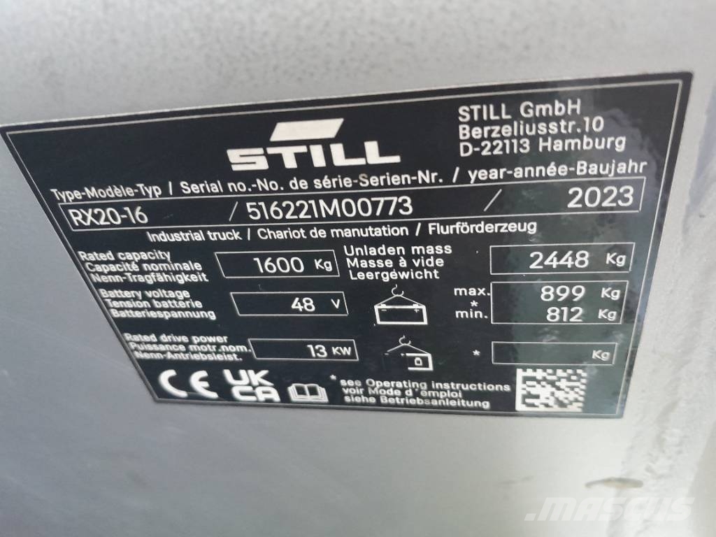 Still RX 20-16 電動堆高機