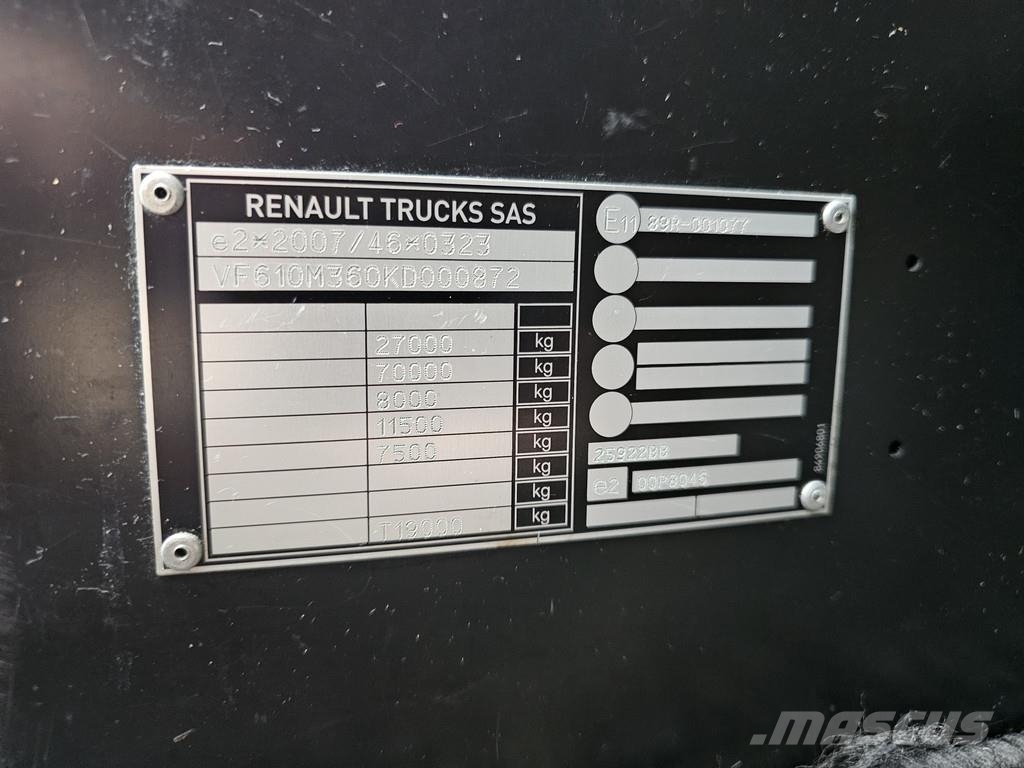 Renault T480 6x2 / COMBI / HEFDAK / SCHUIFDAK / LAADKLEP Tovornjaki s ponjavo