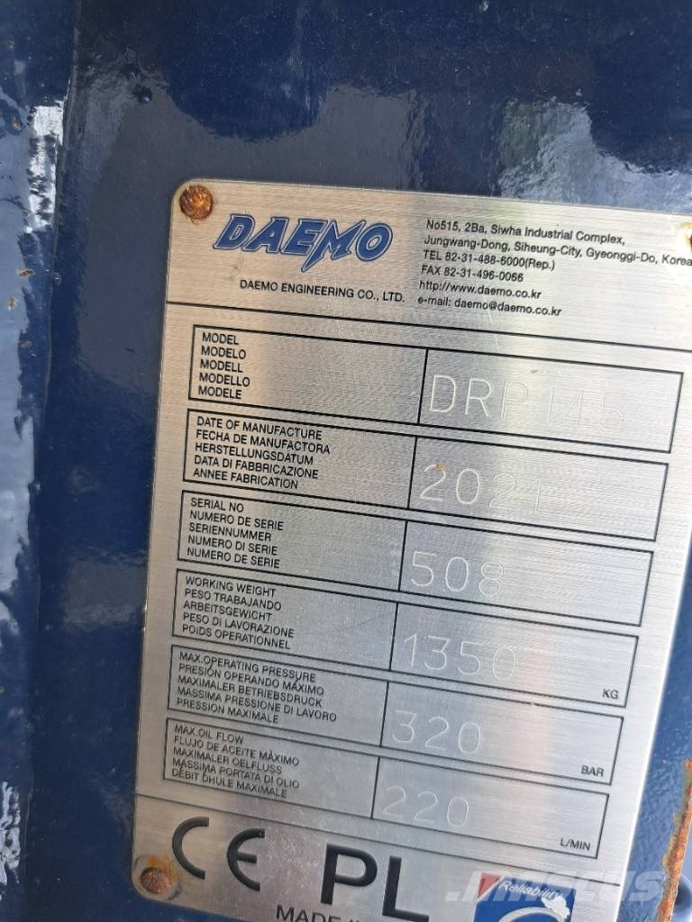 Daemo DRP145 with CW40 Ehituspurustid