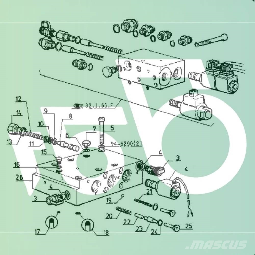 Hydraulikblock 946290 Renault 180.94 TZ 液压