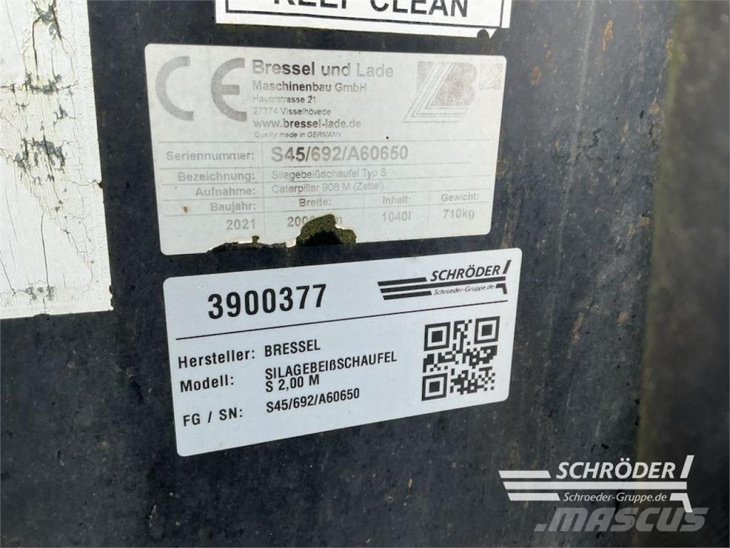 Bressel SILAGEBEIßSCHAUFEL S 2,00 M Uñas para carretilla