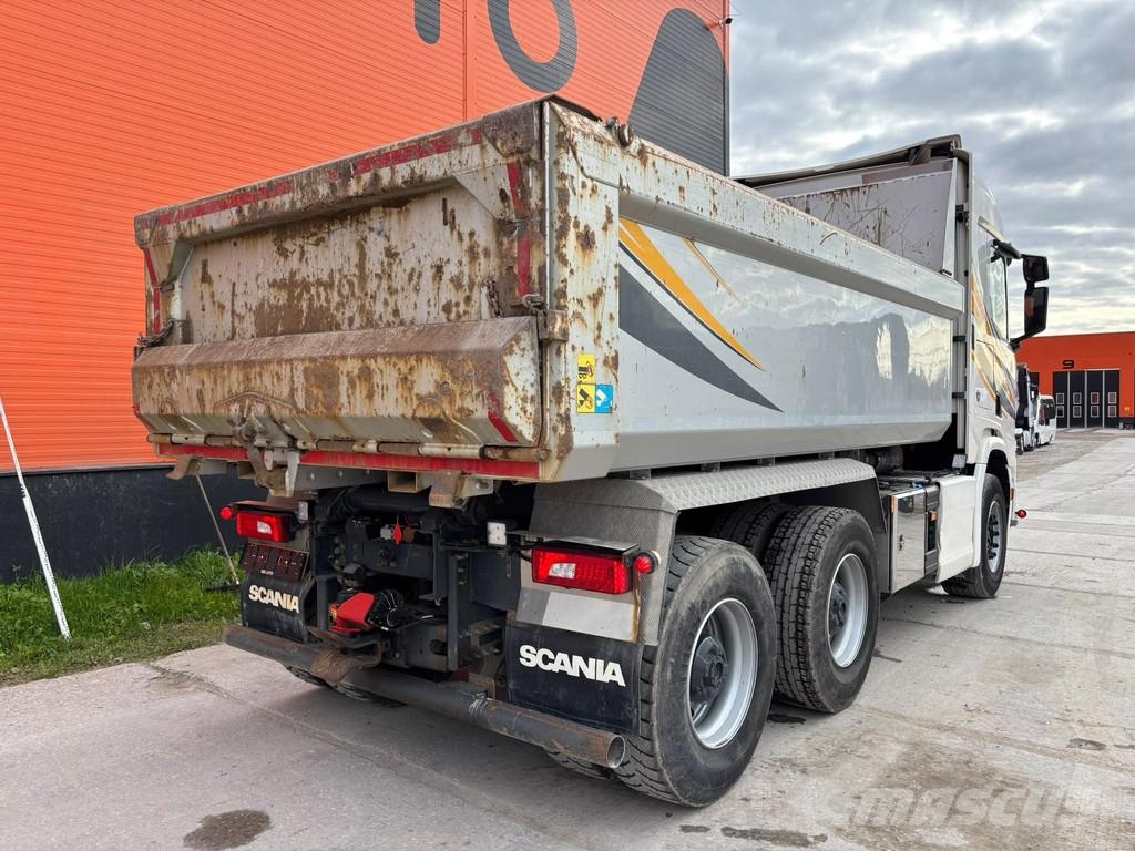 Scania R 650 6x4 FULL STEEL / RETARDER / BOX L=4536 mm Tipper trucks