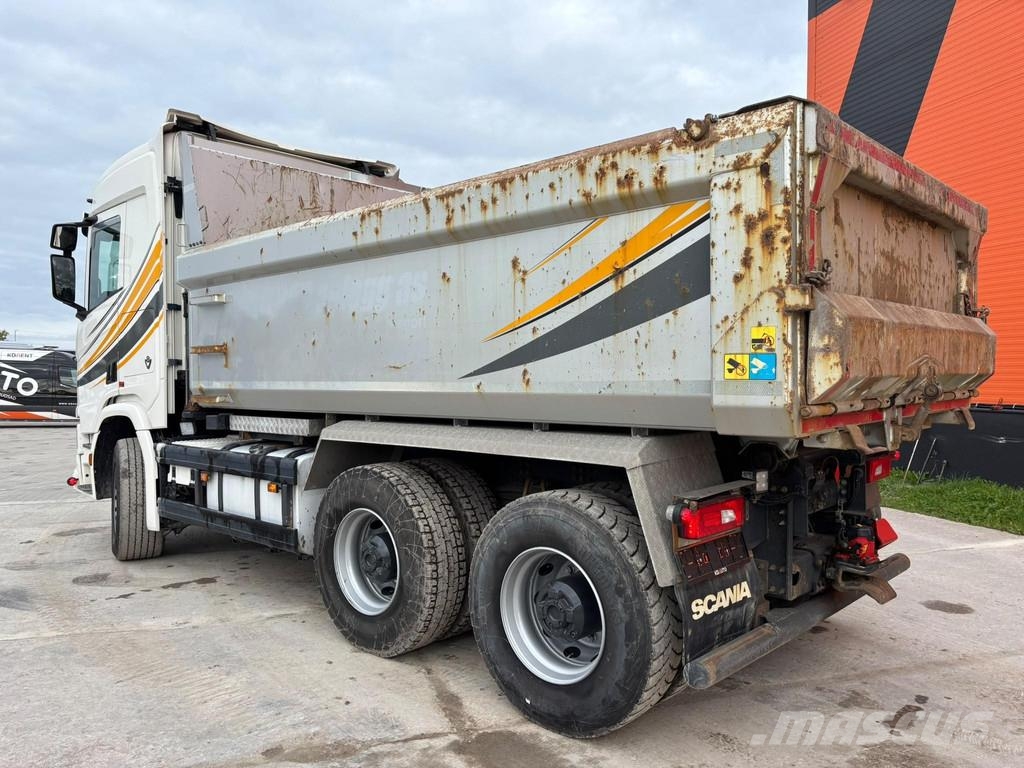 Scania R 650 6x4 FULL STEEL / RETARDER / BOX L=4536 mm Tipper trucks