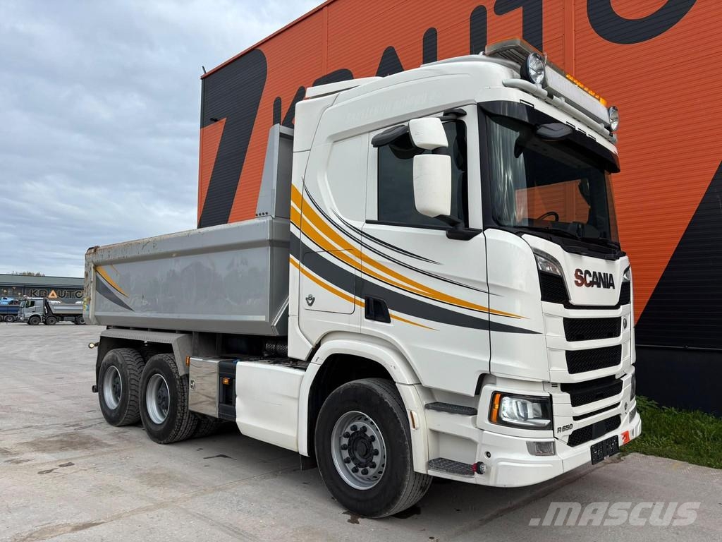 Scania R 650 6x4 FULL STEEL / RETARDER / BOX L=4536 mm Tipper trucks