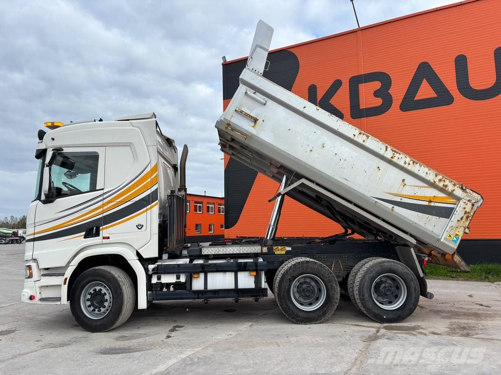 Scania R 650 6x4 FULL STEEL / RETARDER / BOX L=4536 mm Tipper trucks