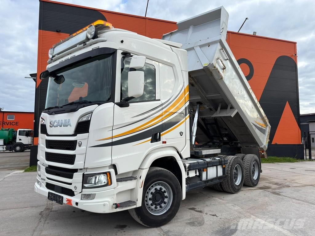 Scania R 650 6x4 FULL STEEL / RETARDER / BOX L=4536 mm Tipper trucks
