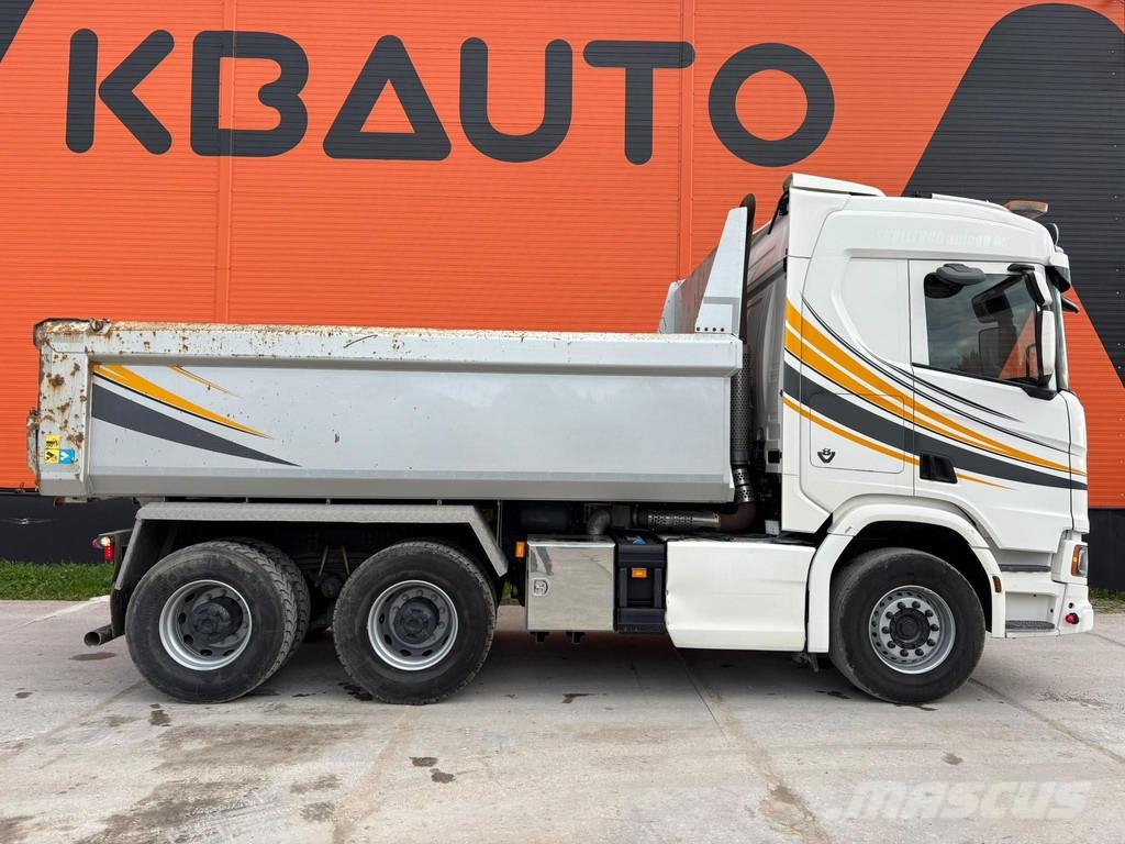 Scania R 650 6x4 FULL STEEL / RETARDER / BOX L=4536 mm Tipper trucks