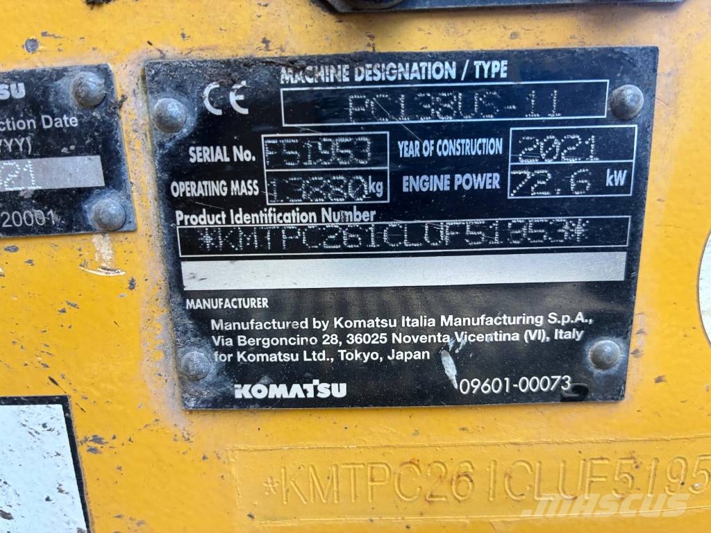 Komatsu PC 138 US-11 大型油圧ショベル12t以上（パワーショベル・ユンボ）