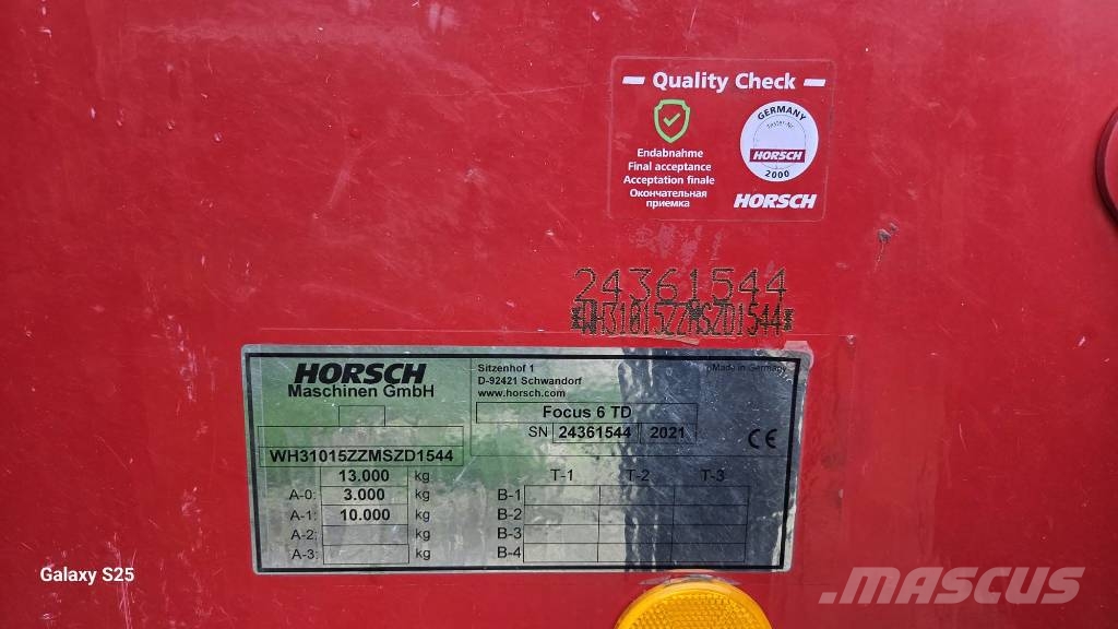 Horsch Focus 6 TD Såmaskiner