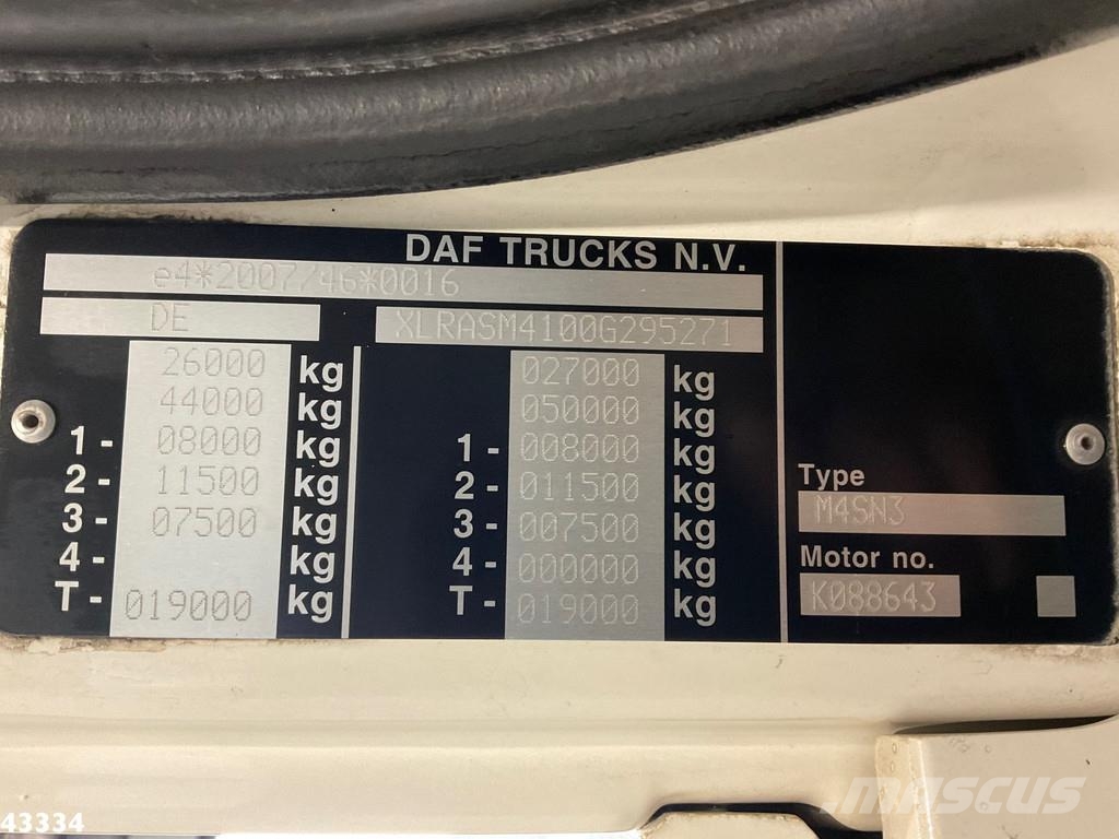 DAF FAN CF 450 Euro 6 ZF Intarder VDL 21 Ton haakarmsy gancho Caminhões Roll-on Roll-off