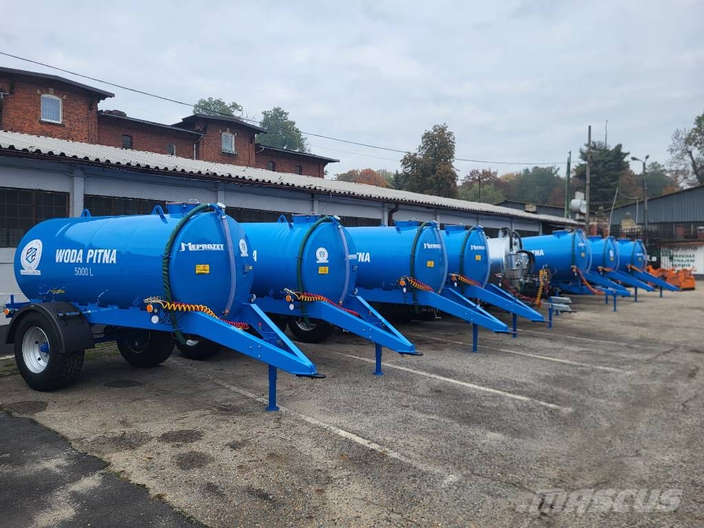 Meprozet CYSTERNA beczkowóz zbiornik MEPROZET 5000 L WODA P مقطورات أخرى