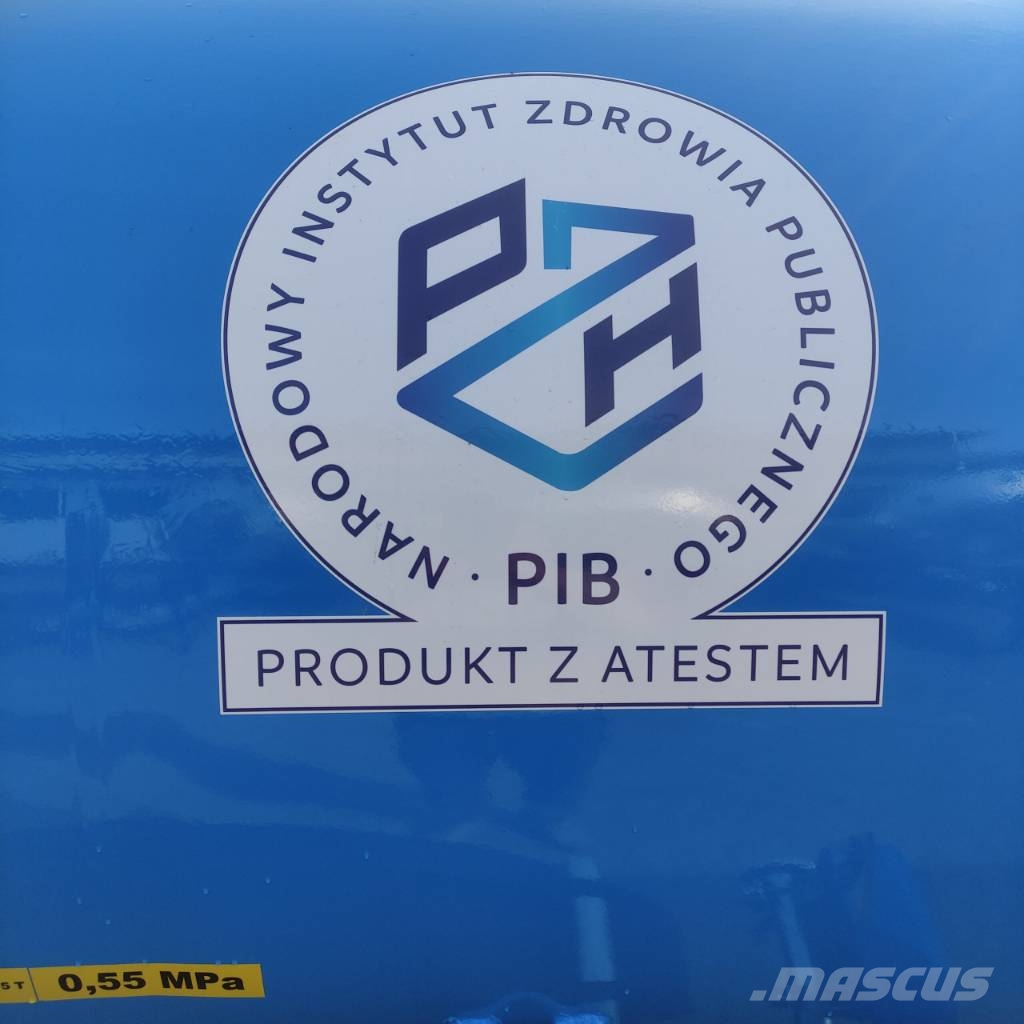 Meprozet CYSTERNA beczkowóz zbiornik MEPROZET 5000 L WODA P مقطورات أخرى
