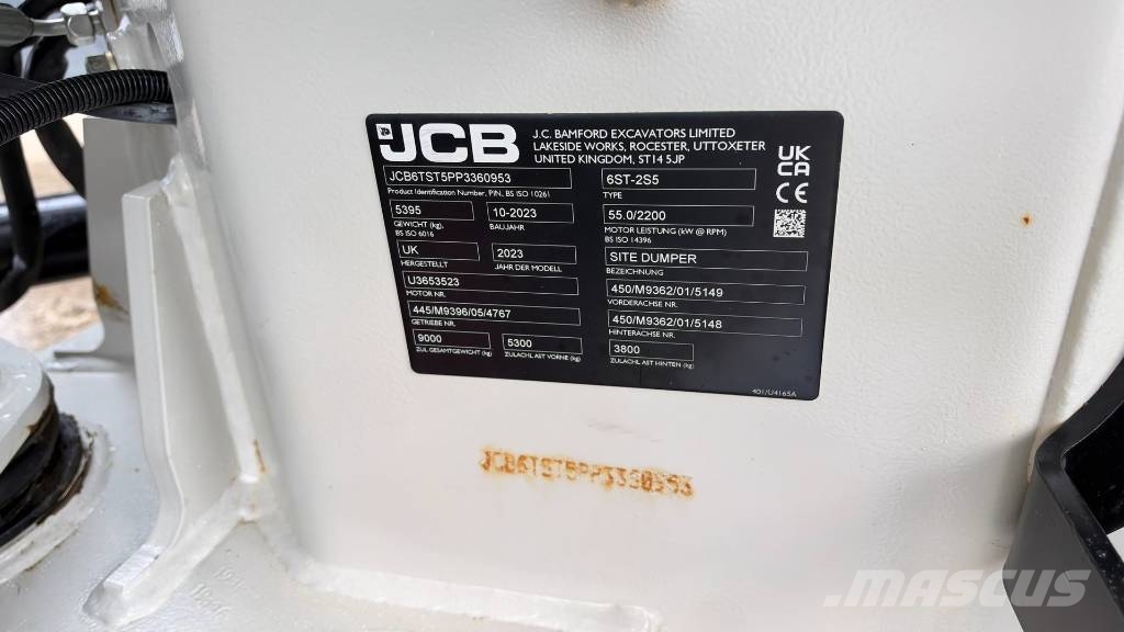 JCB 6ST-2S5 - 2023 YEAR - 195 HOURS - CAMERA Belden kirma kaya kamyonu