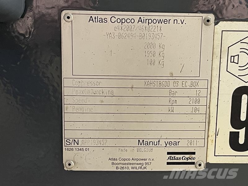 Atlas Copco XAHS 186 DD Kompresory