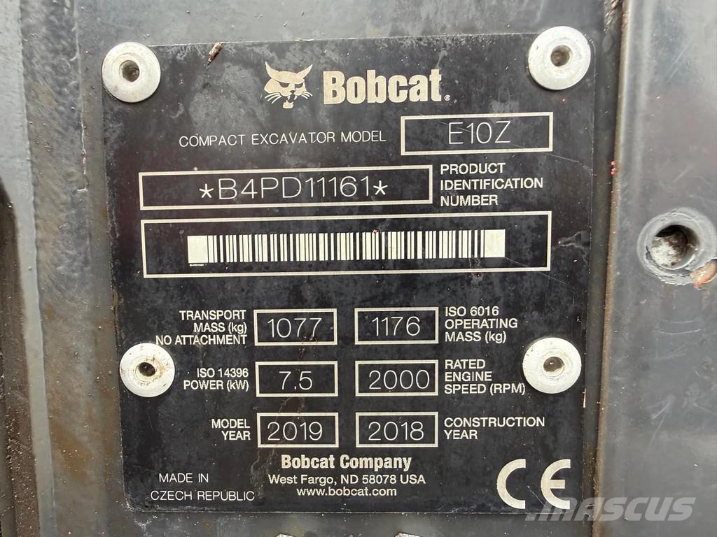 Bobcat E10z Mini rýpadla < 7t