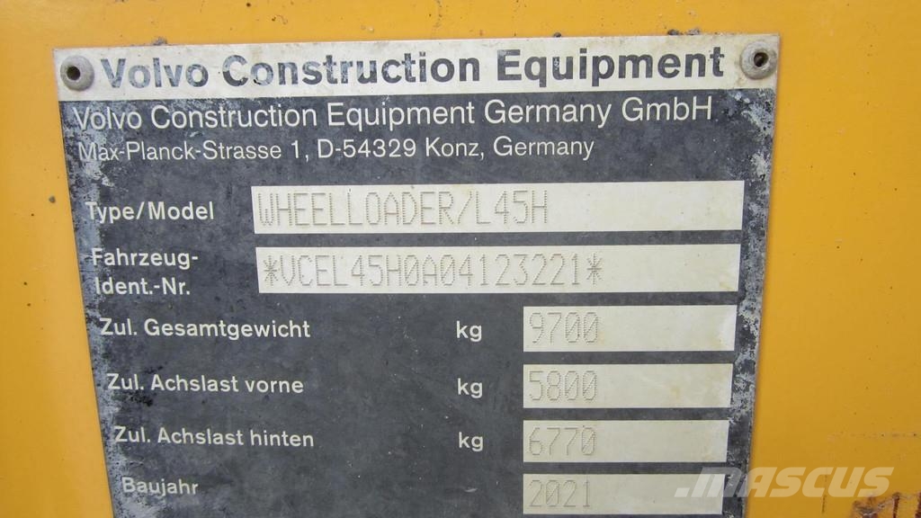 Volvo L 45 H Ładowarki kołowe