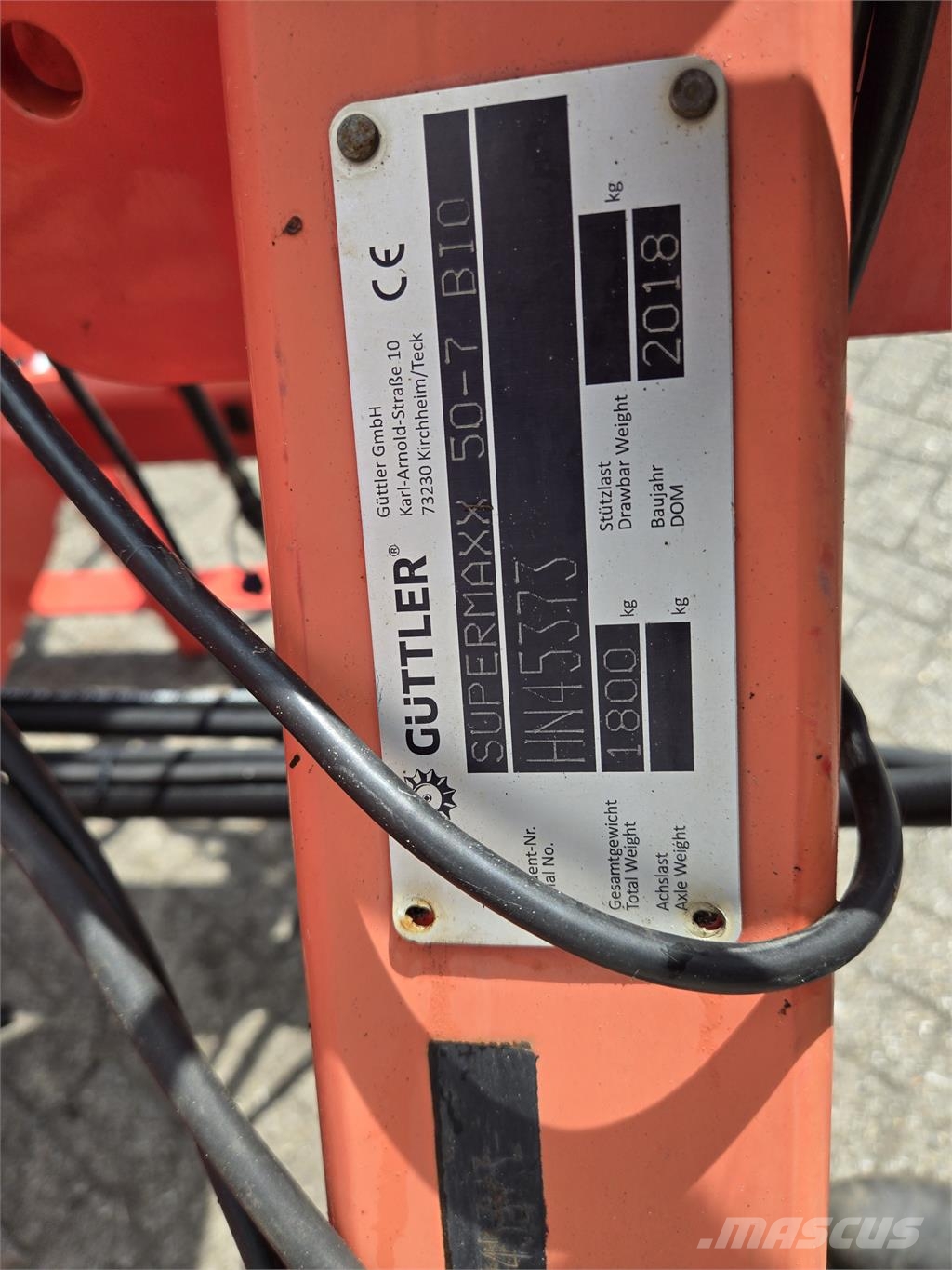 Guttler Supermaxx 50-7 met dubbele naeg Cultivatoare