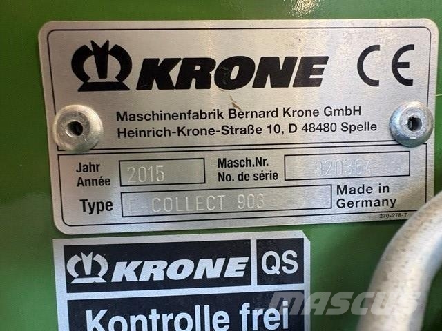 Krone EasyCollect 903 12R Forage harvesters