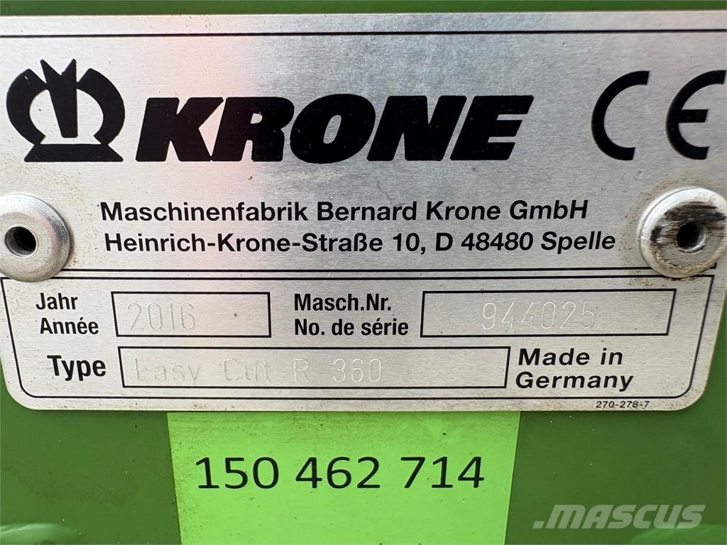 Krone EC R 360 Falciatrici