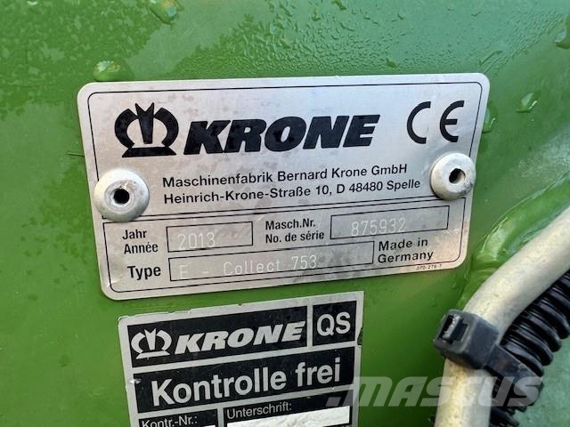 Krone maisbek EasyCollect 753 Forage harvesters