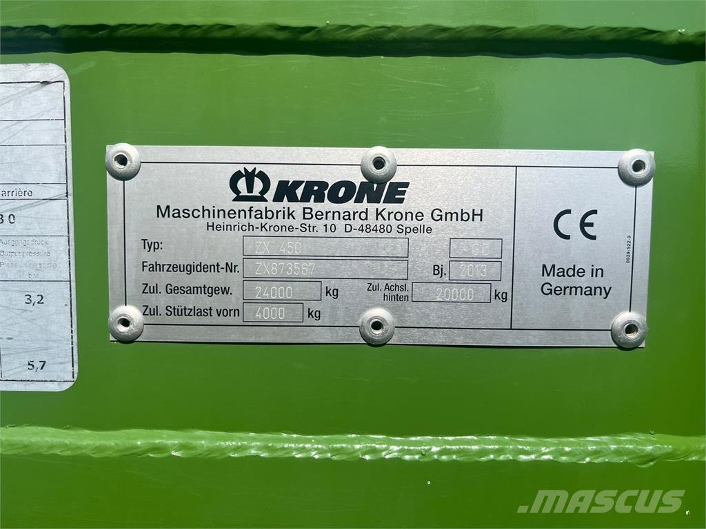 Krone ZX 450 GD 自动装载拖车