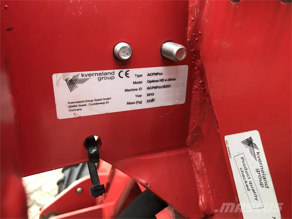 Kverneland Optima HD e-drive 8R maiszaaimachine Såmaskiner