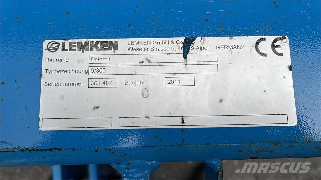 Lemken dolomit 9 voorzetwoeler Kultivatorer