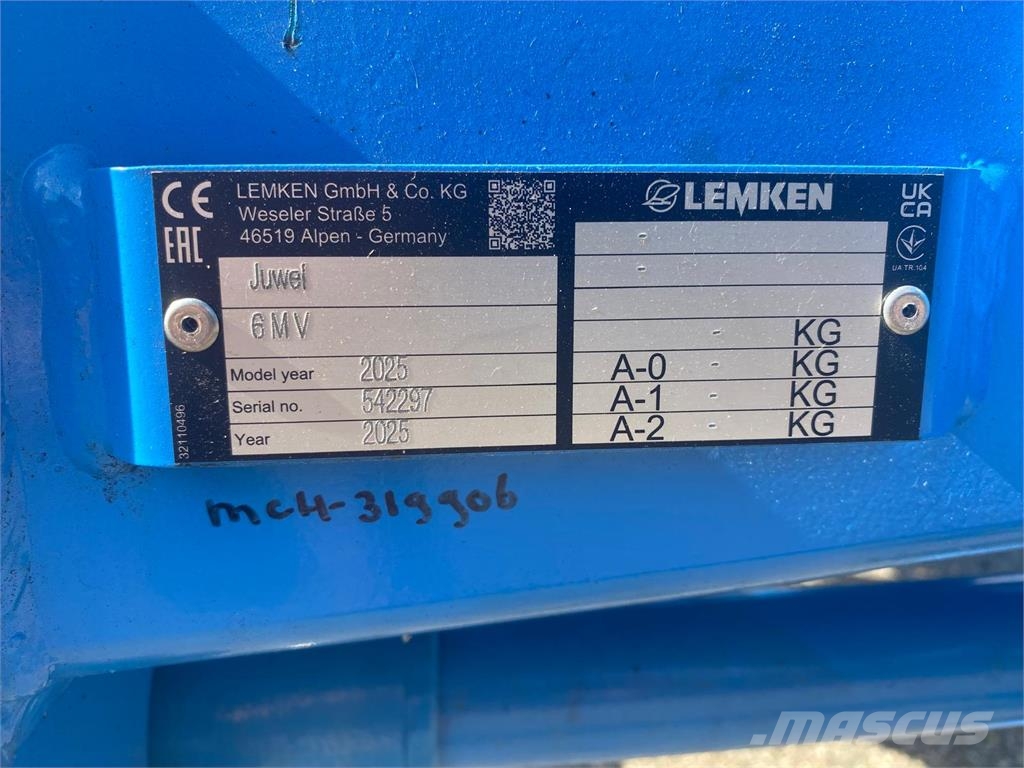 Lemken Juwel 6 MV 4N100 محاريث تقليدية